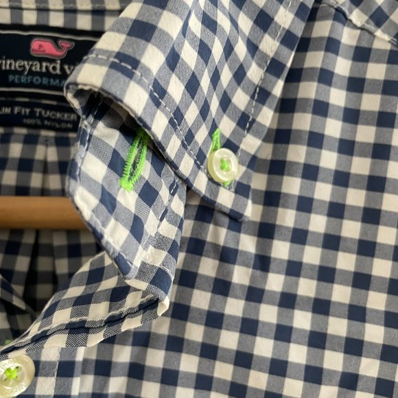 Vineyard Vines Performance Slim Fit Tucker Shirt Size S - Picture 4 of 4